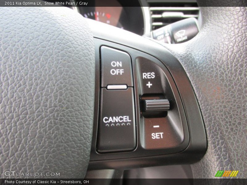 Snow White Pearl / Gray 2011 Kia Optima LX