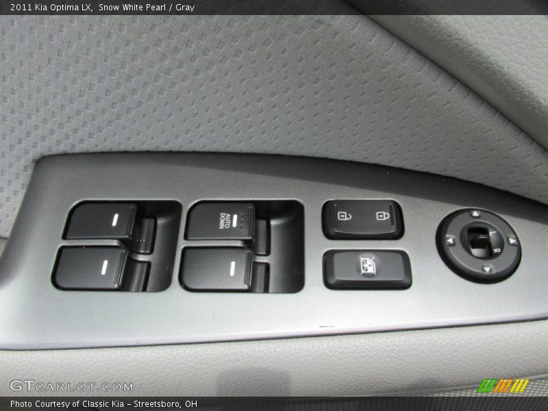 Snow White Pearl / Gray 2011 Kia Optima LX