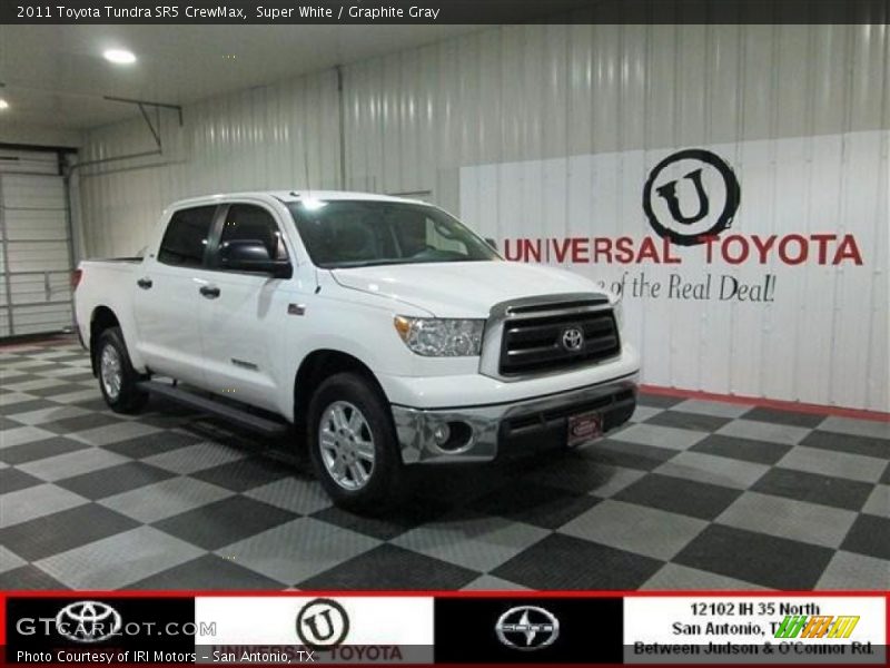 Super White / Graphite Gray 2011 Toyota Tundra SR5 CrewMax
