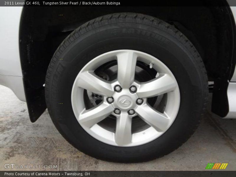 Tungsten Silver Pearl / Black/Auburn Bubinga 2011 Lexus GX 460