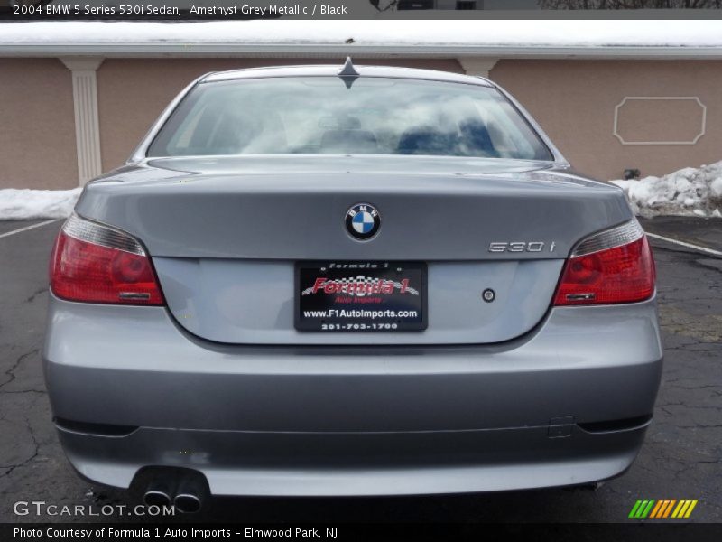 Amethyst Grey Metallic / Black 2004 BMW 5 Series 530i Sedan