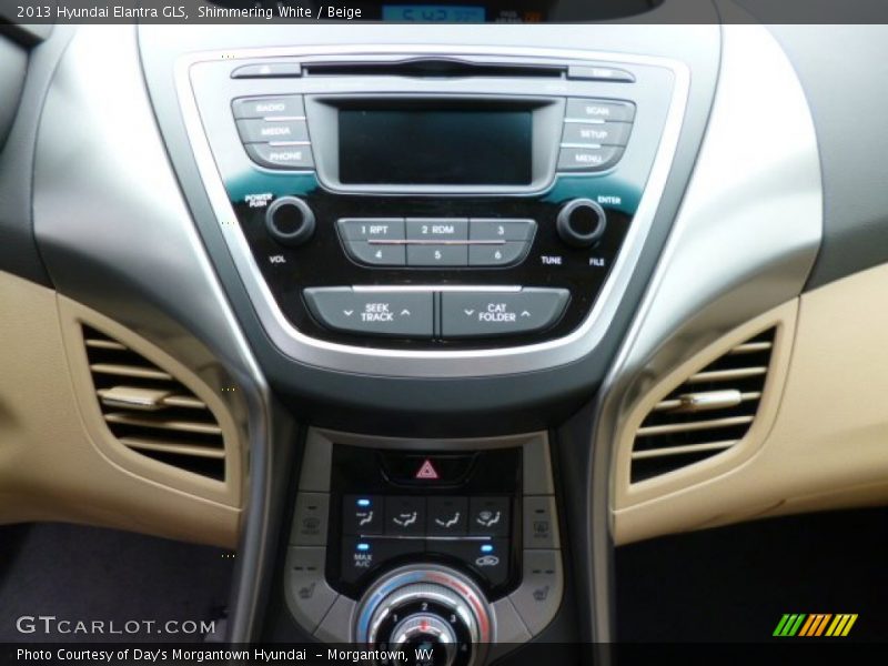 Shimmering White / Beige 2013 Hyundai Elantra GLS