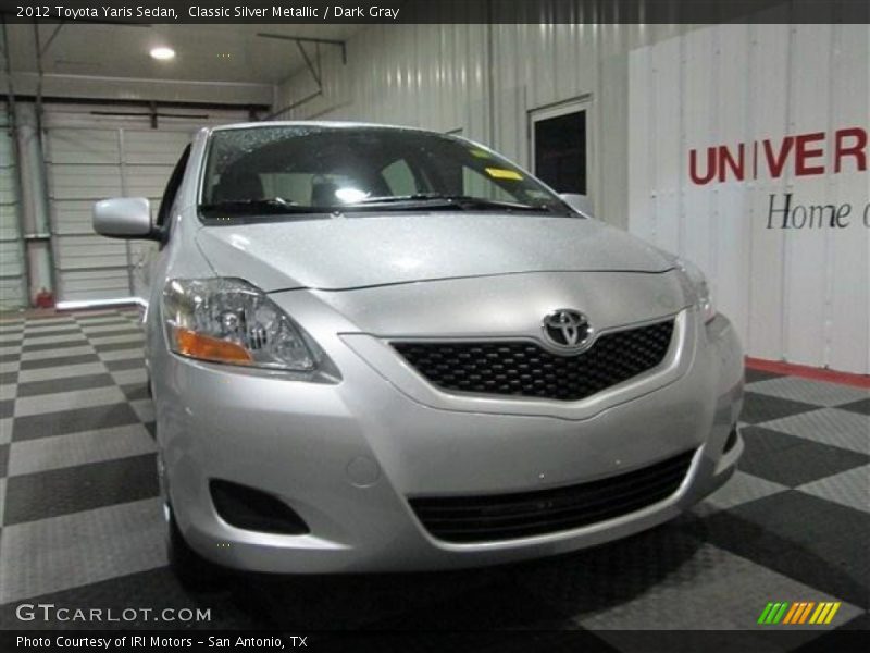 Classic Silver Metallic / Dark Gray 2012 Toyota Yaris Sedan
