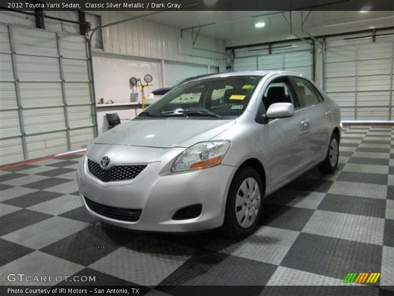 Classic Silver Metallic / Dark Gray 2012 Toyota Yaris Sedan