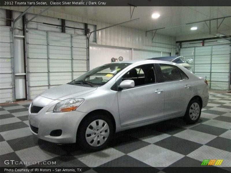 Classic Silver Metallic / Dark Gray 2012 Toyota Yaris Sedan