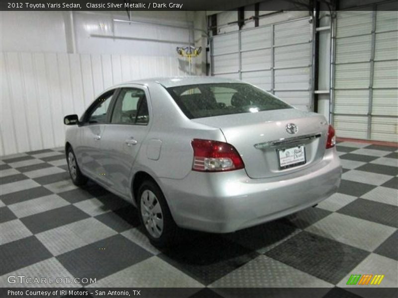 Classic Silver Metallic / Dark Gray 2012 Toyota Yaris Sedan