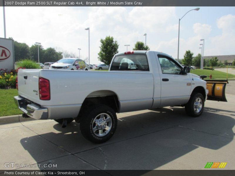 Bright White / Medium Slate Gray 2007 Dodge Ram 2500 SLT Regular Cab 4x4