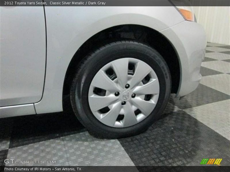 Classic Silver Metallic / Dark Gray 2012 Toyota Yaris Sedan
