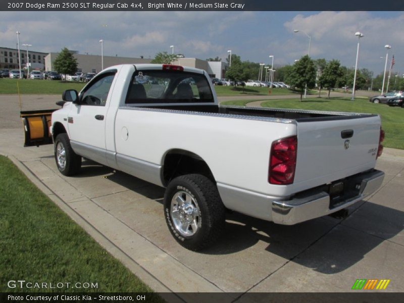 Bright White / Medium Slate Gray 2007 Dodge Ram 2500 SLT Regular Cab 4x4