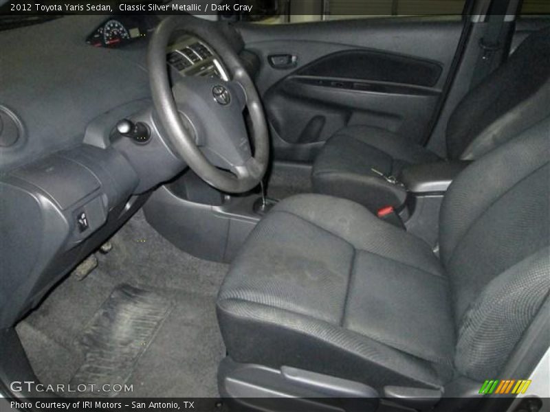 Classic Silver Metallic / Dark Gray 2012 Toyota Yaris Sedan