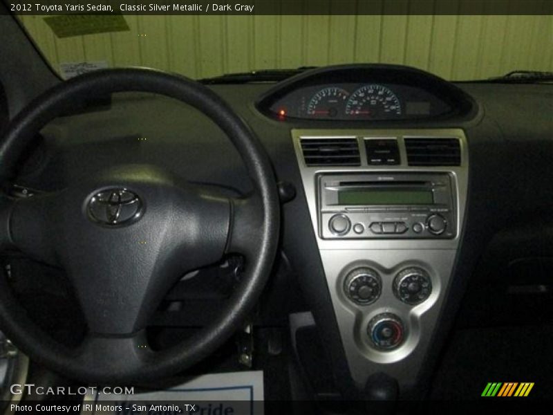 Classic Silver Metallic / Dark Gray 2012 Toyota Yaris Sedan