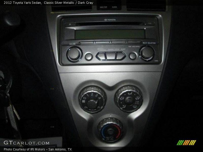 Classic Silver Metallic / Dark Gray 2012 Toyota Yaris Sedan