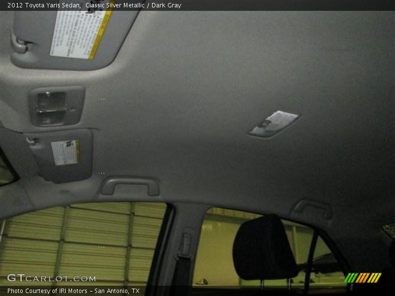 Classic Silver Metallic / Dark Gray 2012 Toyota Yaris Sedan