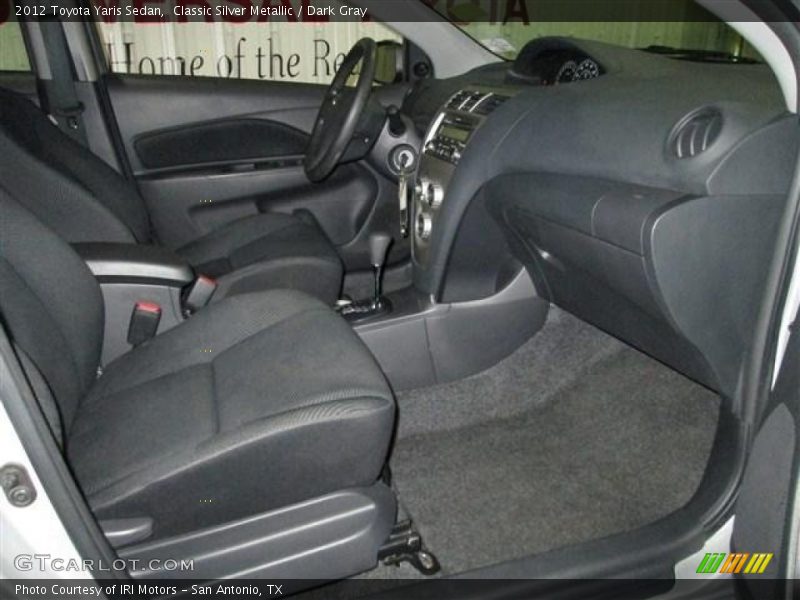 Classic Silver Metallic / Dark Gray 2012 Toyota Yaris Sedan