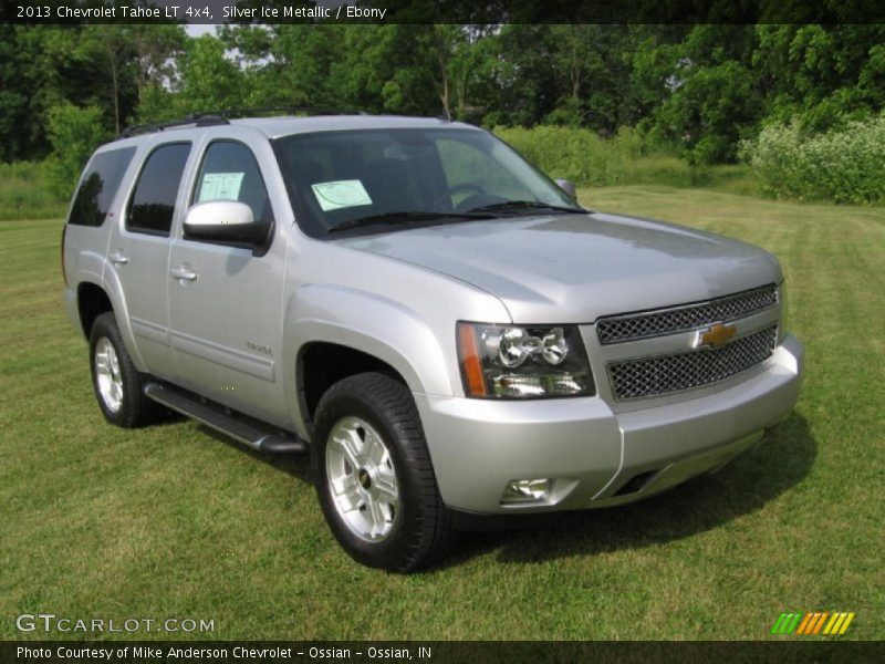 Silver Ice Metallic / Ebony 2013 Chevrolet Tahoe LT 4x4
