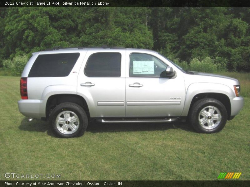 Silver Ice Metallic / Ebony 2013 Chevrolet Tahoe LT 4x4