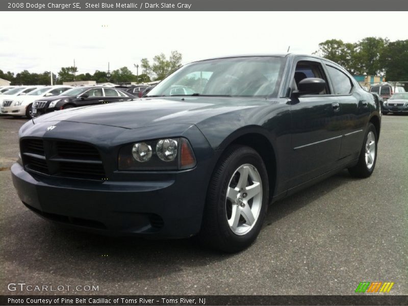 Steel Blue Metallic / Dark Slate Gray 2008 Dodge Charger SE