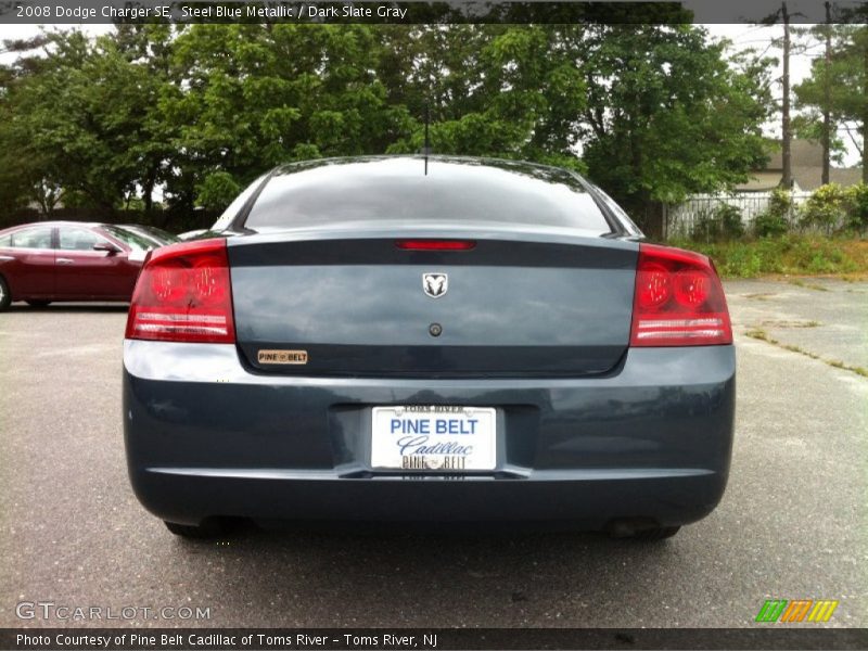 Steel Blue Metallic / Dark Slate Gray 2008 Dodge Charger SE