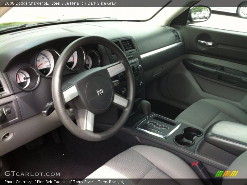 Steel Blue Metallic / Dark Slate Gray 2008 Dodge Charger SE