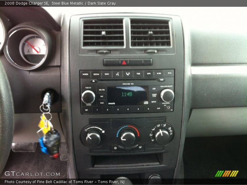Steel Blue Metallic / Dark Slate Gray 2008 Dodge Charger SE