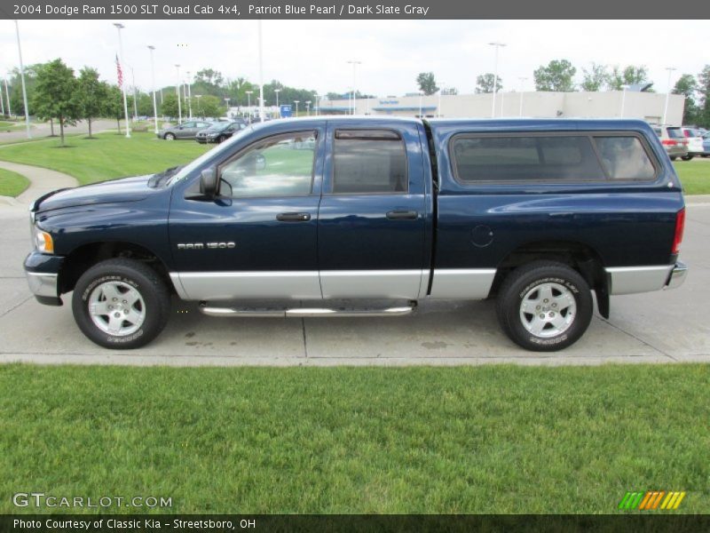 Patriot Blue Pearl / Dark Slate Gray 2004 Dodge Ram 1500 SLT Quad Cab 4x4
