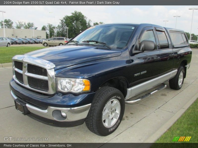 Patriot Blue Pearl / Dark Slate Gray 2004 Dodge Ram 1500 SLT Quad Cab 4x4