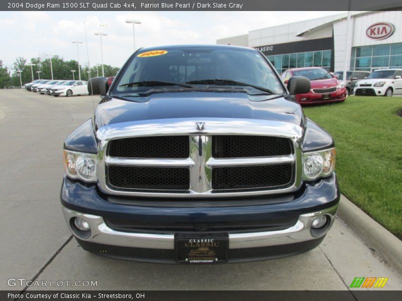 Patriot Blue Pearl / Dark Slate Gray 2004 Dodge Ram 1500 SLT Quad Cab 4x4