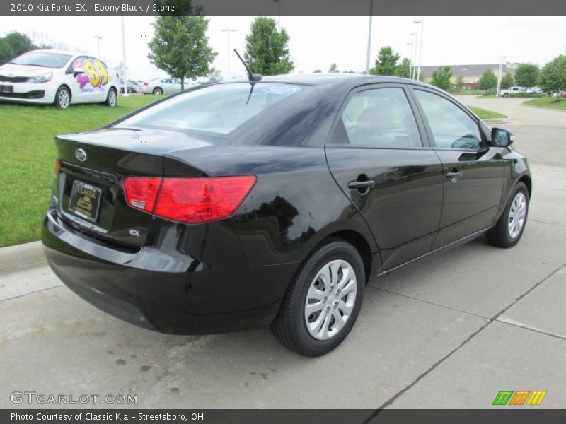 Ebony Black / Stone 2010 Kia Forte EX