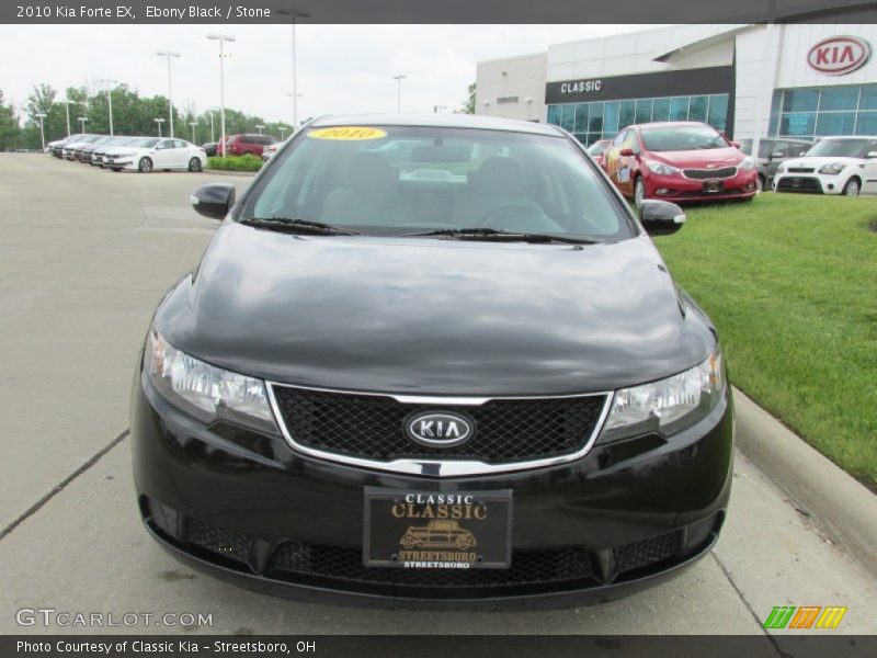 Ebony Black / Stone 2010 Kia Forte EX