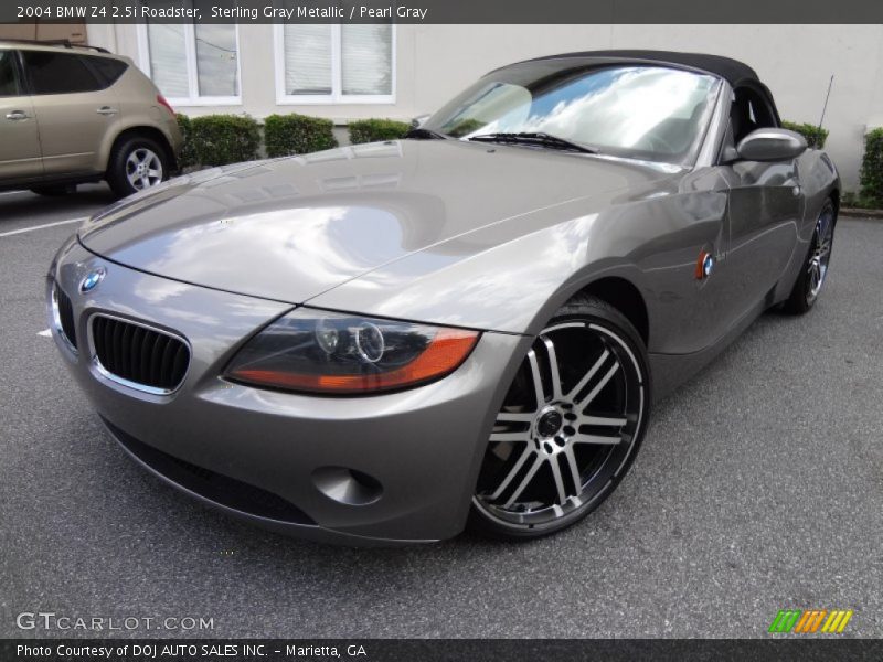 Sterling Gray Metallic / Pearl Gray 2004 BMW Z4 2.5i Roadster