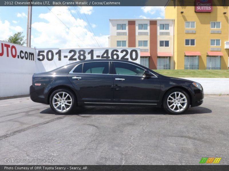 Black Granite Metallic / Cocoa/Cashmere 2012 Chevrolet Malibu LTZ