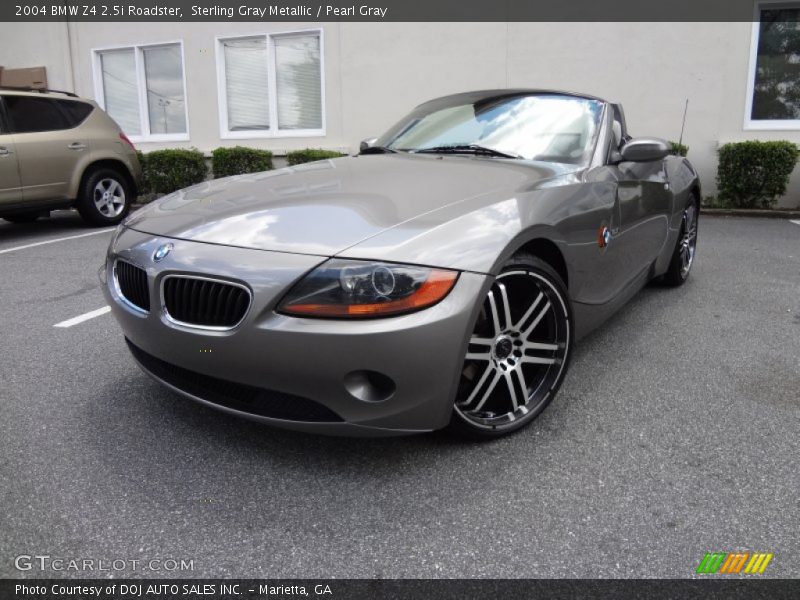 Sterling Gray Metallic / Pearl Gray 2004 BMW Z4 2.5i Roadster