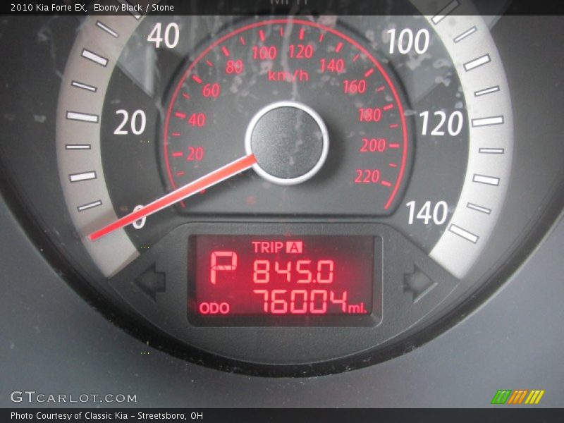 Ebony Black / Stone 2010 Kia Forte EX