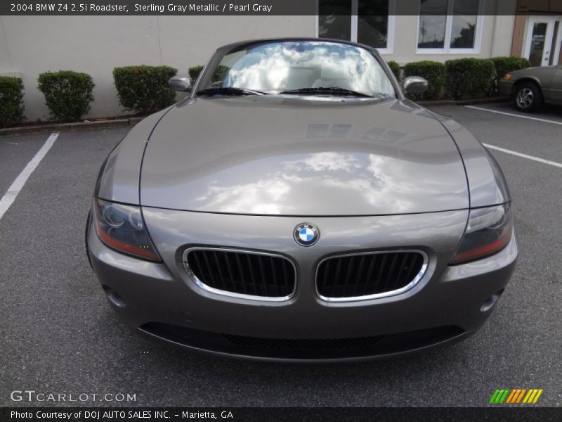 Sterling Gray Metallic / Pearl Gray 2004 BMW Z4 2.5i Roadster