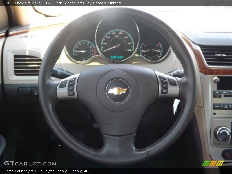 Black Granite Metallic / Cocoa/Cashmere 2012 Chevrolet Malibu LTZ