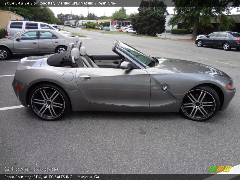 Sterling Gray Metallic / Pearl Gray 2004 BMW Z4 2.5i Roadster