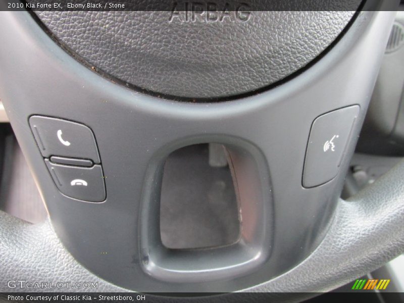Ebony Black / Stone 2010 Kia Forte EX