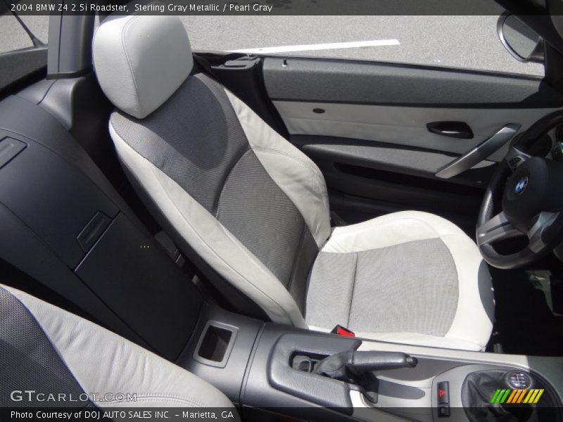Sterling Gray Metallic / Pearl Gray 2004 BMW Z4 2.5i Roadster
