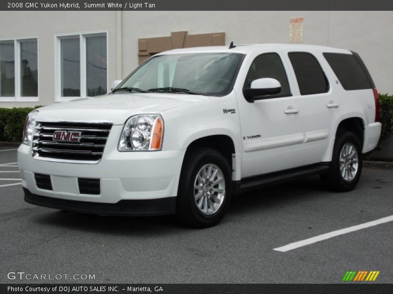 Summit White / Light Tan 2008 GMC Yukon Hybrid