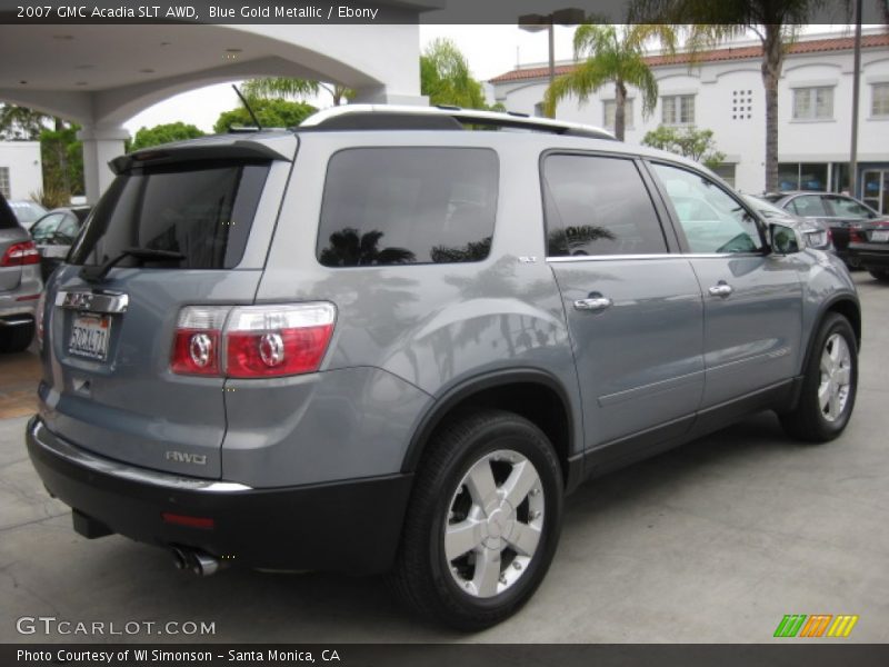 Blue Gold Metallic / Ebony 2007 GMC Acadia SLT AWD