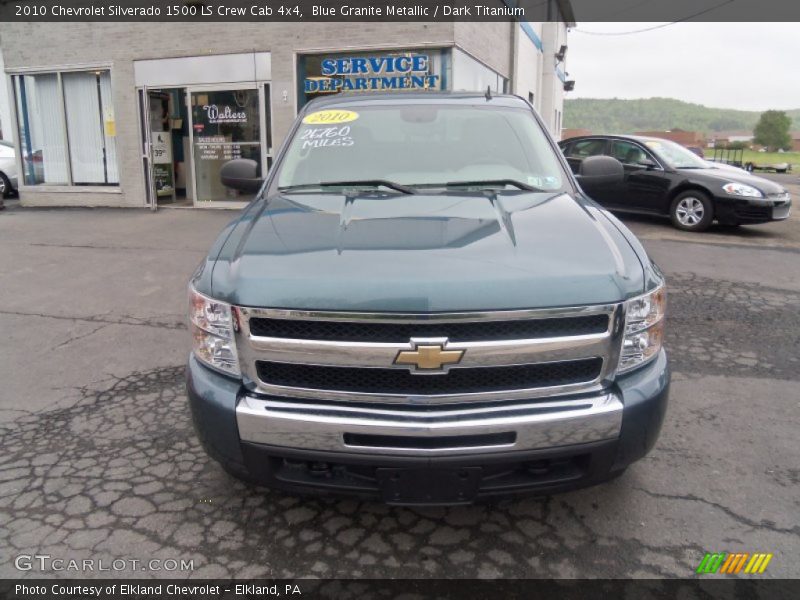 Blue Granite Metallic / Dark Titanium 2010 Chevrolet Silverado 1500 LS Crew Cab 4x4