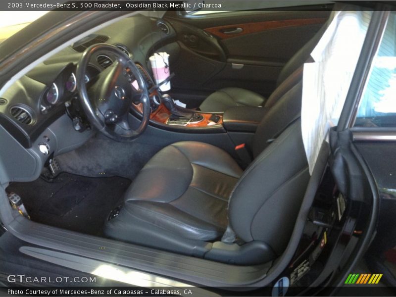 Obsidian Black Metallic / Charcoal 2003 Mercedes-Benz SL 500 Roadster