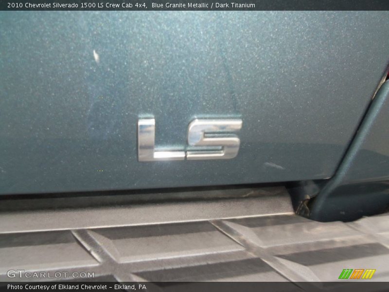 Blue Granite Metallic / Dark Titanium 2010 Chevrolet Silverado 1500 LS Crew Cab 4x4