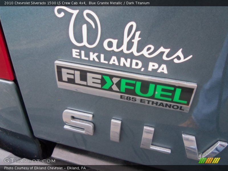 Blue Granite Metallic / Dark Titanium 2010 Chevrolet Silverado 1500 LS Crew Cab 4x4