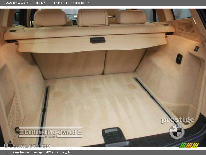 Black Sapphire Metallic / Sand Beige 2006 BMW X3 3.0i