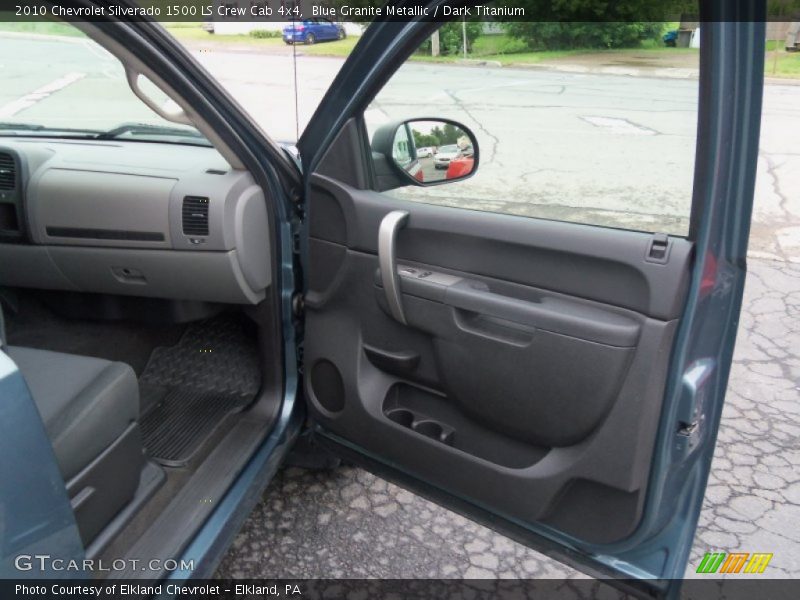 Blue Granite Metallic / Dark Titanium 2010 Chevrolet Silverado 1500 LS Crew Cab 4x4