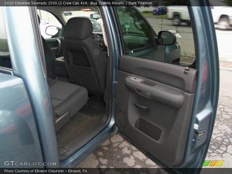 Blue Granite Metallic / Dark Titanium 2010 Chevrolet Silverado 1500 LS Crew Cab 4x4