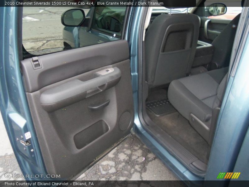 Blue Granite Metallic / Dark Titanium 2010 Chevrolet Silverado 1500 LS Crew Cab 4x4