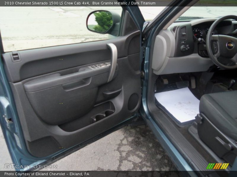 Blue Granite Metallic / Dark Titanium 2010 Chevrolet Silverado 1500 LS Crew Cab 4x4
