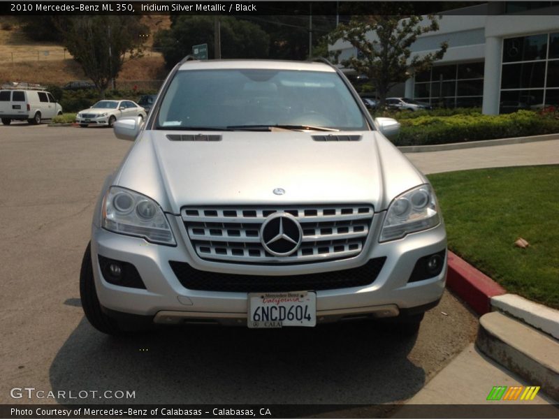 Iridium Silver Metallic / Black 2010 Mercedes-Benz ML 350